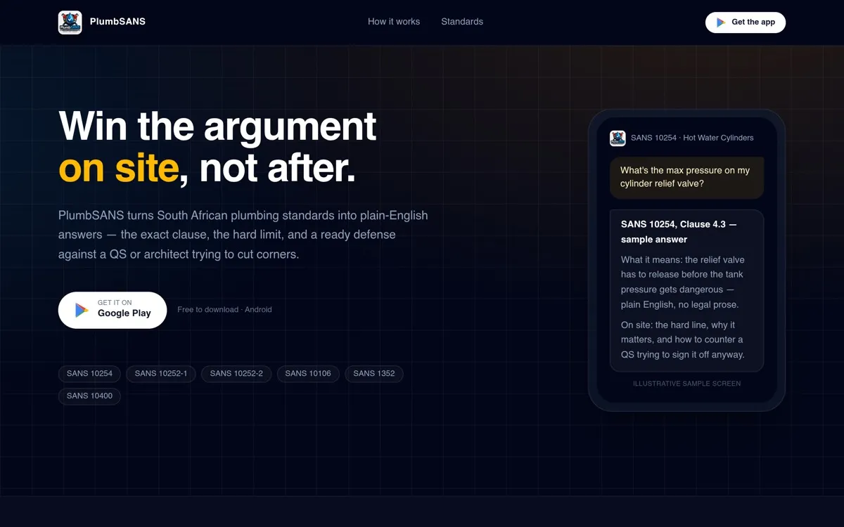 PlumbSANS screenshot