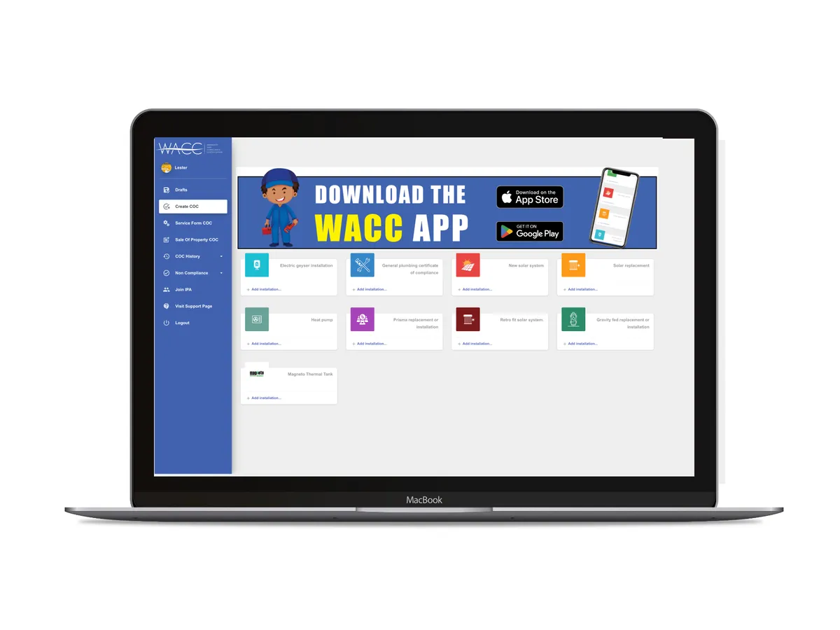 WACC screenshot